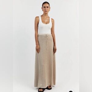 DISSH Ophelia Crochet Maxi Skirt
